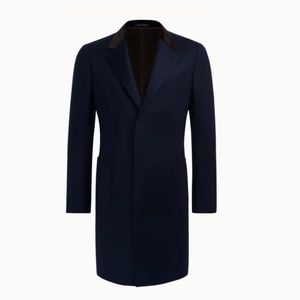 Jort Navy Overcoat